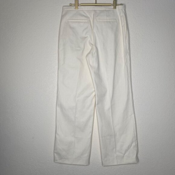 H&M Linen Cotten Trousers Pants  Womens Size 4 Straight Leg Casual Career Office - Picture 7 of 14